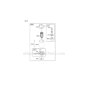 Electric Starter Diagram and Parts List for 462707-0100-E1  Briggs and Stratton Engine